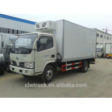 Dongfeng mini refrigerator box truck, 4-5 Tons refrigerated truck